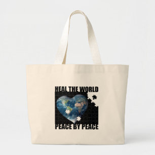 Heal the World Bag Grote Tote Bag