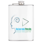 Heal your mind. Press play Heupfles (Voorkant)