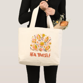 Heal Yourself Jumbo Tote - Celestial Crystal Bag
