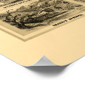 Healdsburg, CA Panoramic Map - 1876 Poster (Hoek)