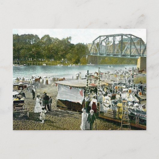 Healdsburg, CA Russian River Carte postale 1908 (Devant)