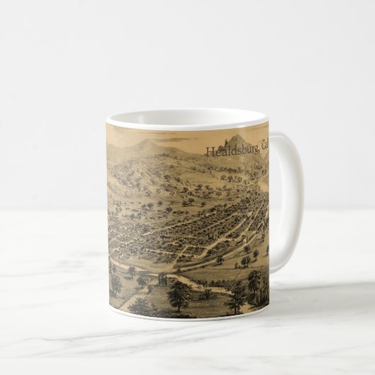 Healdsburg California Coffee MUG (Devant droit)