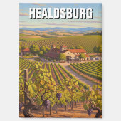 Healdsburg California Reizen Magneet (Voorkant)