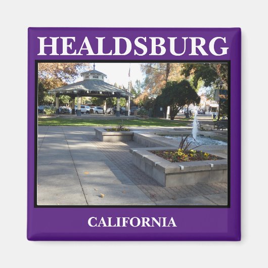 Healdsburg Plaza Kitchen Magnet Magneet (Voorkant)