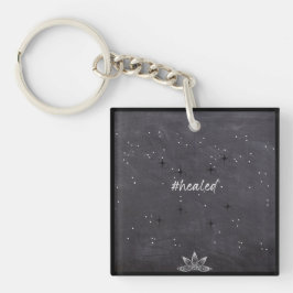 #healed Acrylic Square Keychain