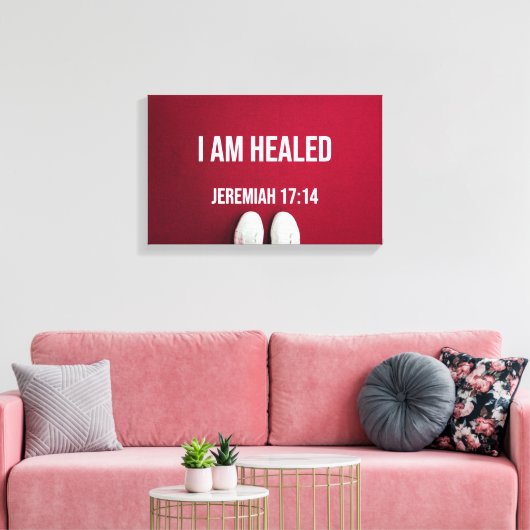 Healed- Premium Wrapped Canvas (gloss) (Insitu (Woonkamer))