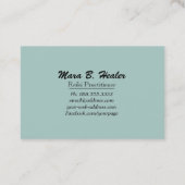 *~* Healer Hand Radiating Love and Light Energy Visitekaartje (Achterkant)