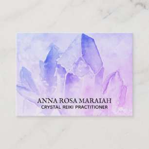 *~* Healer Reiki Yoga Crystal Healer Amethyst Visitekaartje