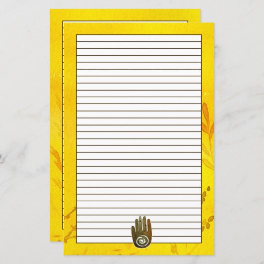 Healer's hand Native American Petroglyph Symbol (Voorkant / Achterkant)