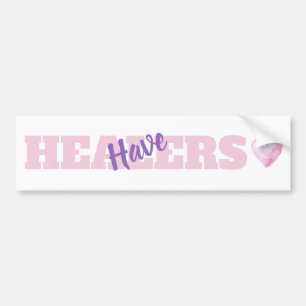 *~* Healers Have Heart Watercolor Reiki Healing Bumpersticker