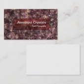 Healing Amethyst Crystals Visitekaartje (Voorkant / Achterkant)