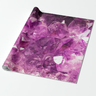 Healing Amethyst Gemstone Cadeaupapier