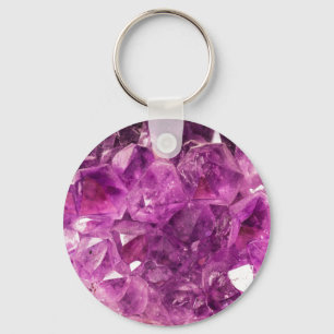 Healing Amethyst Gemstone Sleutelhanger