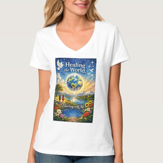 Healing Begins With Me T-shirt (Voorkant)