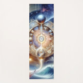 Healing Celestial Spiritueel Wave Monogram Yogamat (Voorkant)