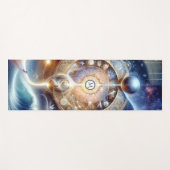 Healing Celestial Spiritueel Wave Monogram Yogamat (Voorkant (horizontaal))