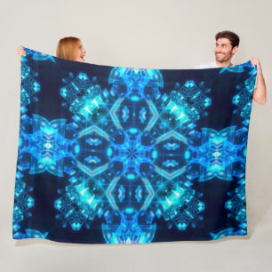 Healing Crystal Light is Energy Mandala Fleece Deken