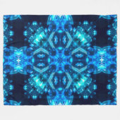 Healing Crystal Light is Energy Mandala Fleece Deken (Voorkant (Horizontaal))