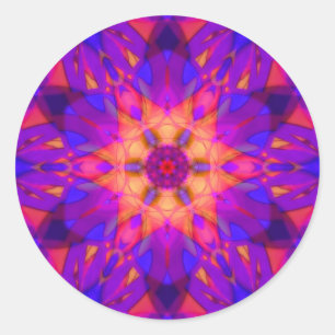 Healing Energy Mandala Ronde Sticker