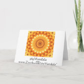 Healing Energy Sunny Mandala Card - Blank Kaart (Achterkant)
