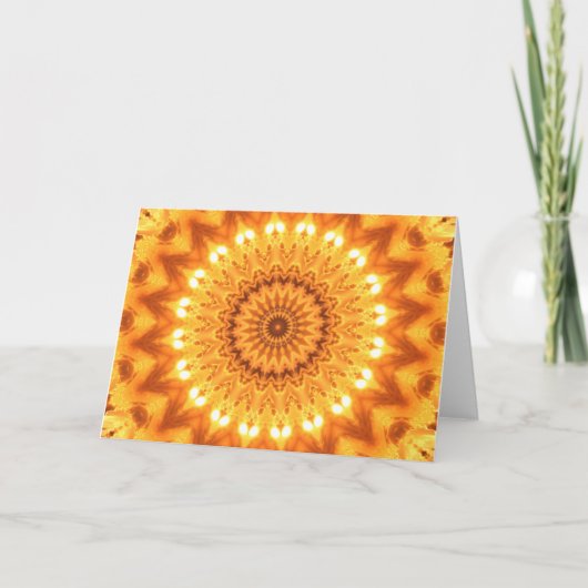 Healing Energy Sunny Mandala Card - Blank Kaart (Voorkant)