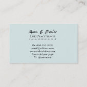 ~ Healing Hand Rays Beams Light Energy Healer Visitekaartje (Achterkant)