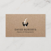 Healing Hands & Spine Chiropractie Rustic Kraft Visitekaartje (Voorkant)