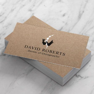 Healing Hands & Spine Chiropractie Rustic Kraft Visitekaartje
