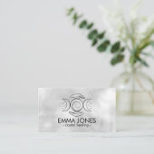 Healing Hands - Triple Moon - zwart Visitekaartje (Staand voorkant)