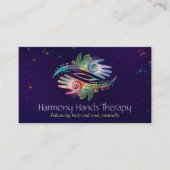 Healing Hands Waterverf Art Visitekaartje (Voorkant)