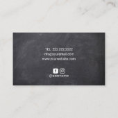 Healing Hands Wellness Spa Massage Therapy Chalk Visitekaartje (Achterkant)