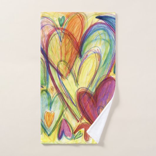 Healing Hearts-handdoeken Handdoeken (Handdoek)