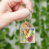 Healing Hearts Square Sleutelhanger (Hand)