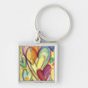 Healing Hearts Square Sleutelhanger