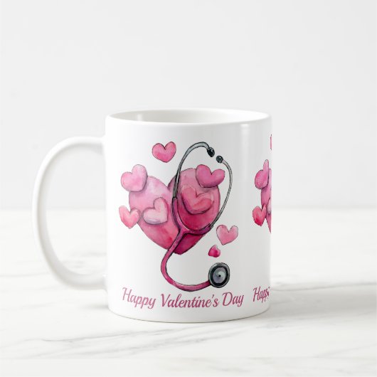 Healing Hearts Valentine Design Koffiemok (Links)
