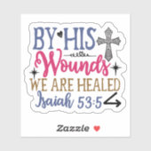 Healing & Hope Bible Verse Sticker (Feuille)