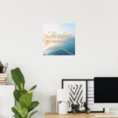 Healing in Progress Poster – Minimalist Inspiratio (Bureau à domicile)