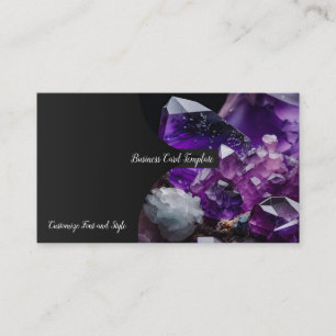 Healing Jewels Amethist Kristallen Visitekaartje