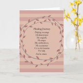 Healing Journey Inspirerend Gedicht Kaart (Gele Bloem)