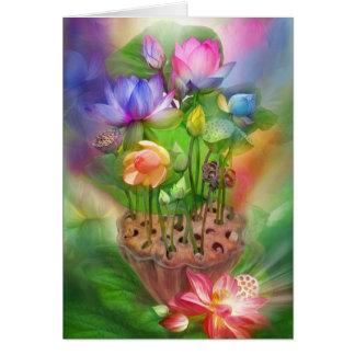 Healing Lotus Chakras Art Card