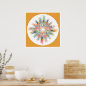 Healing Mandala 2 Poster (Keuken)