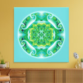 Healing Mandala 4 Canvas Print (Insitu (Woonkamer))