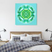 Healing Mandala 4 Canvas Print (Insitu (Slaapkamer))