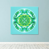 Healing Mandala 4 Canvas Print (Insitu (Houten vloer))