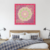 Healing Mandala - Wrapped Canvas Afdruk (Insitu (Slaapkamer))