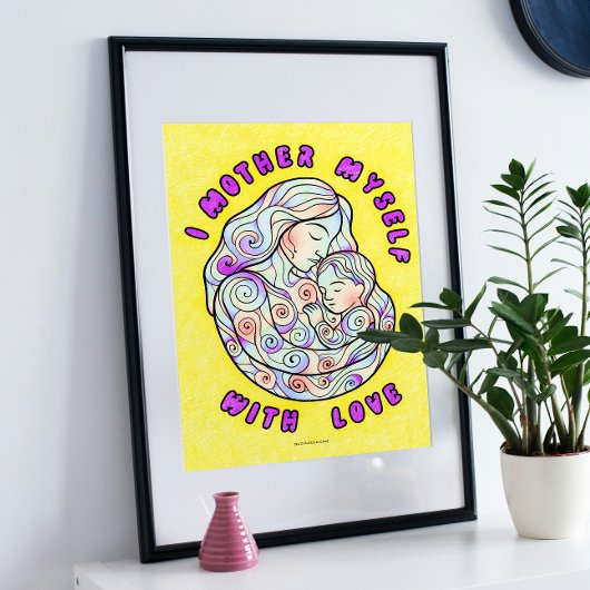 Healing Moederdag Kleurend Poster