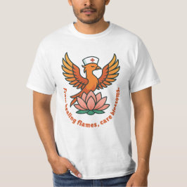 Healing Phoenix – Van Healing Flames, Care Blossom T-shirt