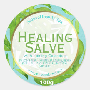 Healing Salve Label