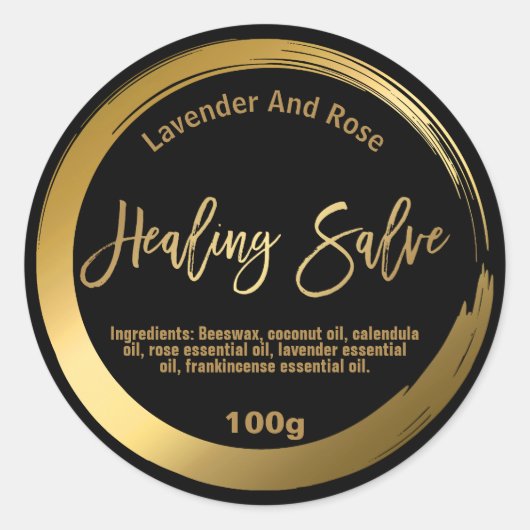  Healing Salve Label (Voorkant)