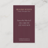 Healing Scans Batik Arabesque Visitekaartjes (Achterkant)